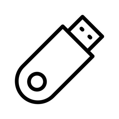 usb satır vektör simgesi