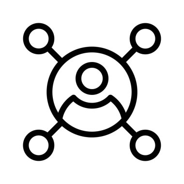 Kullanıcı bağlantı satırı vektör simgesi