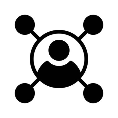 connection glyph vector icon