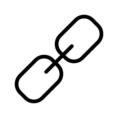 Bağlantı glif vektör simgesi