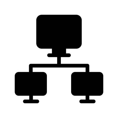 connection glyph vector icon