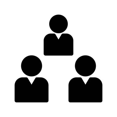 Takım glif vektör simgesi