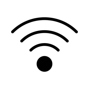 sinyal glif vektör simgesi