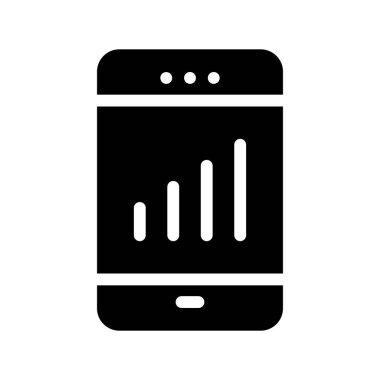 Mobil grafik simge vektör simgesi