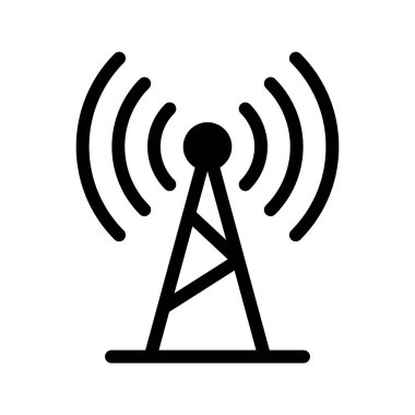 sinyal glif vektör simgesi 