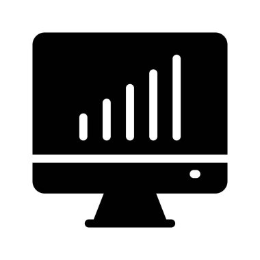 monitör grafik simge vektör simgesi