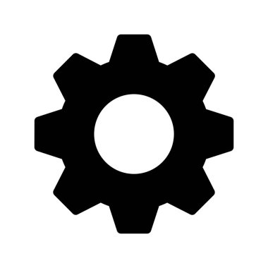 ayar glif vektör simgesi