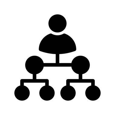 connection glyph vector icon