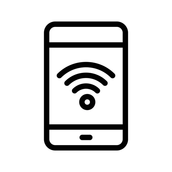 Hotspot Lijn Vector Pictogram — Stockvector