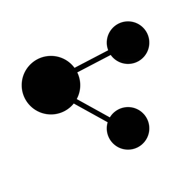 Connection Glyph Vector Icon — Stok Vektör