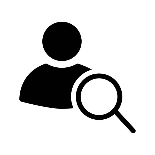 User Search Glyph Vector Icon — Wektor stockowy