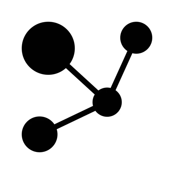 Connection Glyph Vector Icon — Stock Vector