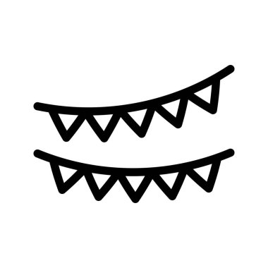 küçük bayrak satırı vektör simgesi