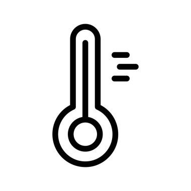 termometre satır vektör simgesi