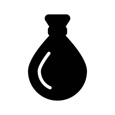 şekerleme glif vektör simgesi