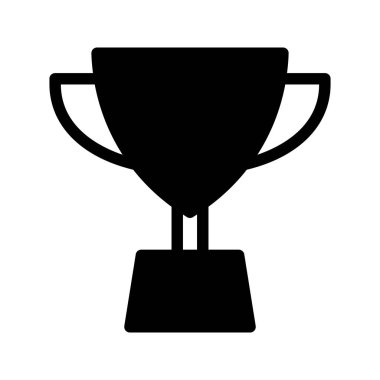 Kupa glif vektör simgesi