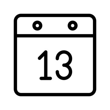 Takvim çizgi vektör ikonlar