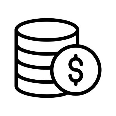 Doları satır simgeler paralar