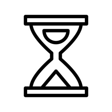 kum saati çizgi vektör simgeler