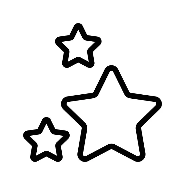 Αστέρια Γραμμή Εικονίδιο Του Φορέα — Διανυσματικό Αρχείο