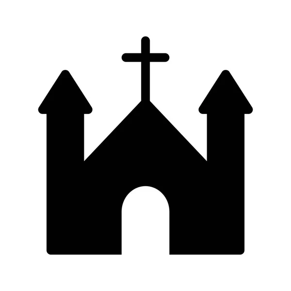 Katholieke Glyph Vector Pictogram — Stockvector
