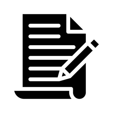 belge düzenleme Glifler vektör simgesi