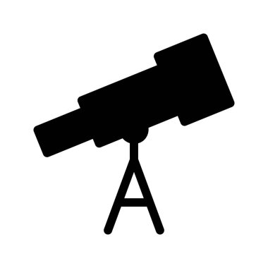 Teleskop Glifler vektör simgesi
