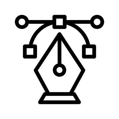 eğri çizgi vektör simgesi