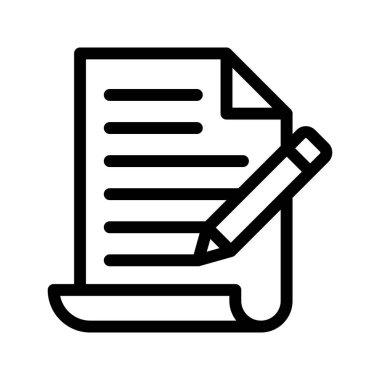 belgeyi düzenlemek satırı vektör simgesi