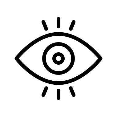 Görünümü satırı vektör simgesi