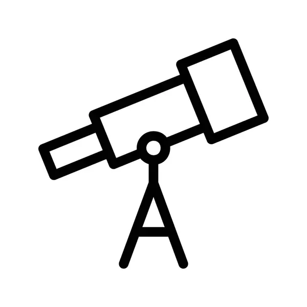 Telescópio Line Vector Icon —  Vetores de Stock