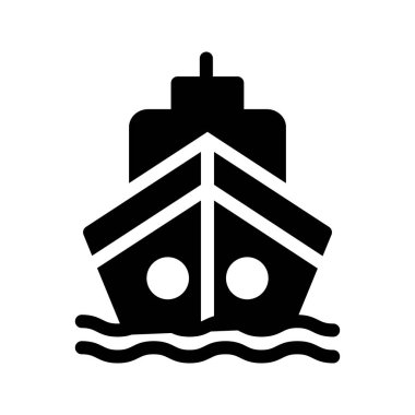 tekne Glifler vektör simgesi