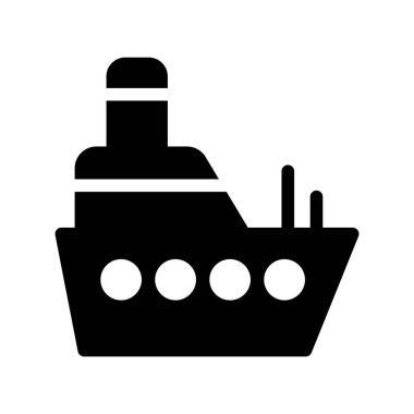 tekne Glifler vektör simgesi