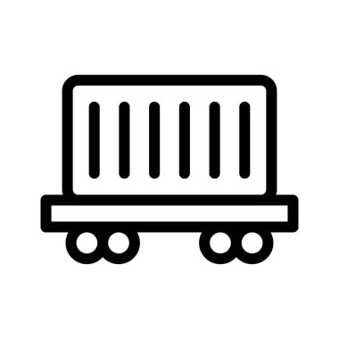 Konteyner satırı vektör simgesi