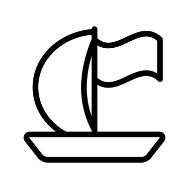 Gemi satırı vektör simgesi