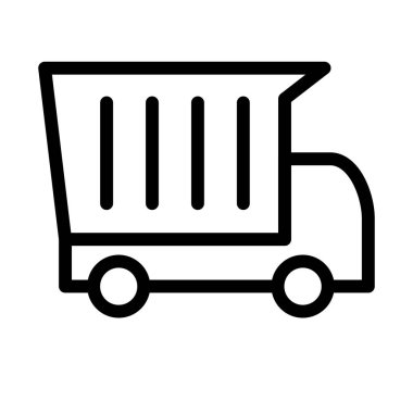 kamyon hattı vektör simgesi