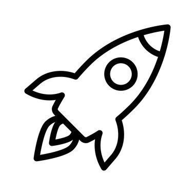 uzay gemisi satırı vektör simgesi