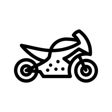 Motosiklet satırı vektör simgesi