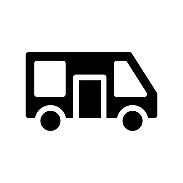 Glifos Transporte Vector Icono — Archivo Imágenes Vectoriales