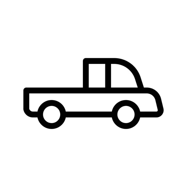 Camion Ligne Vecteur Icône — Image vectorielle