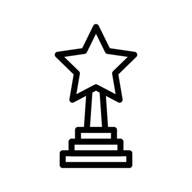 Ödülü satırı vektör simgesi