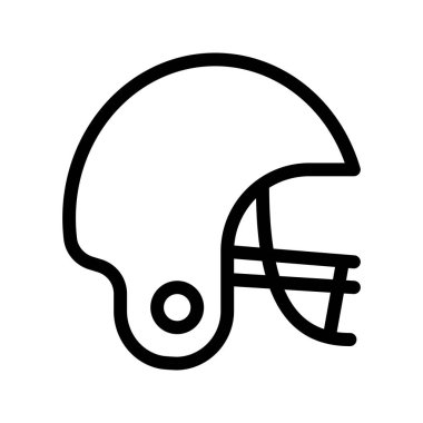 kask çizgisi vektör simgesi