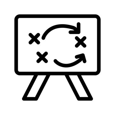 Strateji satırı vektör simgesi