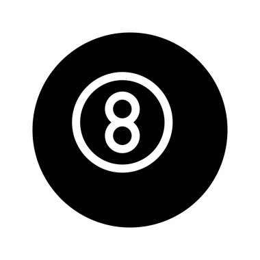 Snooker Glifler vektör simgesi