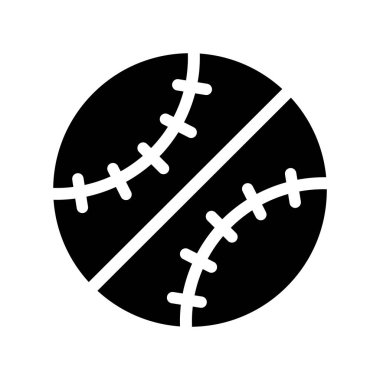 temel topu Glifler vektör simgesi