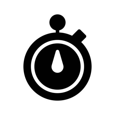 Kronometre Glifler vektör simgesi