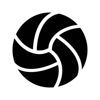 voleybolu top Glifler vektör simgesi