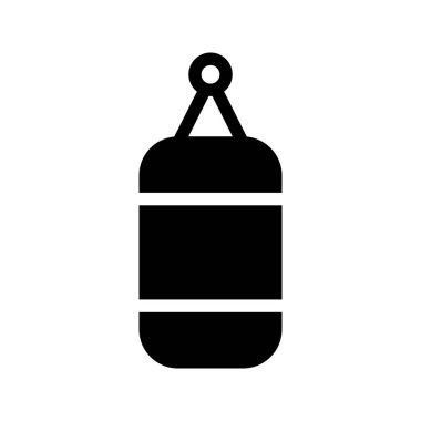 boks torbası Glifler vektör simgesi