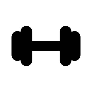 Dumbbell Glifler vektör simgesi