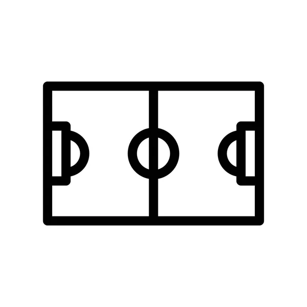 Fußball Grundlinienvektorsymbol — Stockvektor